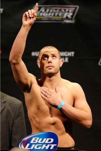 QUEBEC CITY, CANADA - APRIL 15: Chad Laprise weighs in during the TUF Nations Finale weigh-in at Colisee Pepsi on April 15, 2014 in Quebec City, Quebec, Canada. (Photo by Josh Hedges/Zuffa LLC/Zuffa LLC via Getty Images)