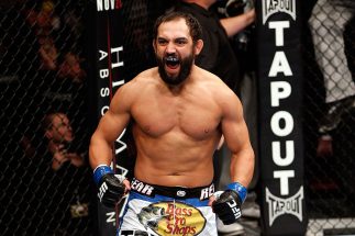 MONTREAL, QC - NOVEMBER 17: Johny Hendricks reacts after knocking out Martin Kampmann with a left in the first round to win their welterweight bout during UFC 154 on November 17, 2012 at the Bell Centre in Montreal, Canada. (Photo by Josh Hedges/Zuffa