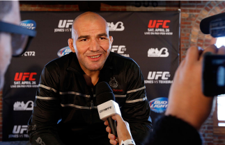 BALTIMORE, MD - APRIL 24: Glover Teixeira interacts with media during the UFC 172 media day at Camden Yards on April 24, 2014 in Baltimore, Maryland. (Photo by Josh Hedges/Zuffa LLC/Zuffa LLC via Getty Images)