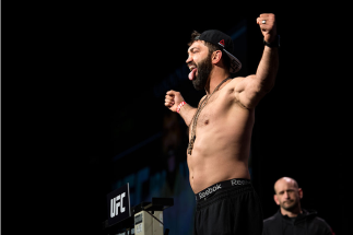 LAS VEGAS, NEVADA - JANUARY 01: Andrei Arlovski steps on the scale during the UFC 195 weigh-ins at the MGM Grand Hotel/Casino on January 1, 2016 in Las Vegas Nevada. (Photo by Brandon Magnus/Zuffa LLC/Zuffa LLC via Getty Images)