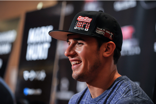 TOKYO, JAPAN - SEPTEMBER 17: Myles Jury interacts with media during the UFC Ultimate Media Day at the Hilton Tokyo on September 17, 2014 in Tokyo, Japan. (Photo by Keith Tsuji/Zuffa LLC/Zuffa LLC via Getty Images)