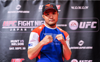 TOKYO, JAPAN - SEPTEMBER 16: Takanori Gomi of Japan holds a UFC Fight Night open workout for media at the Hilton Tokyo on September 16, 2014 in Tokyo, Japan. (Photo by Keith Tsuji/Zuffa LLC/Zuffa LLC via Getty Images)
