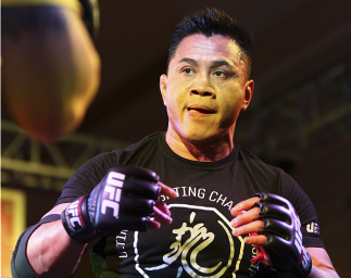 MACAU - FEBRUARY 27: Cung Le holds an open training session for media at Venetian Macao on February 27, 2014 in Macau. (Photo by Mitch Viquez/Zuffa LLC/Zuffa LLC via Getty Images)