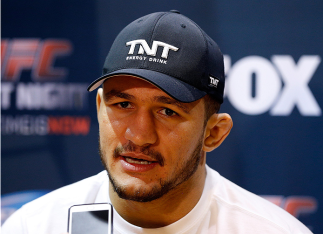 PHOENIX, AZ - DECEMBER 11: Junior Dos Santos of Brazil interacts with media during the UFC Ultimate Media Day at the US Airways Center on December 11, 2014 in Phoenix, Arizona. (Photo by Josh Hedges/Zuffa LLC/Zuffa LLC via Getty Images)
