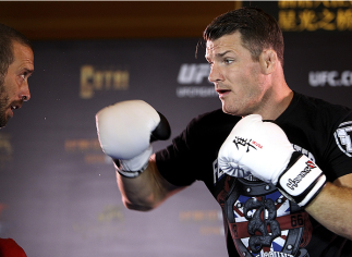 MACAU - AUGUST 21: Michael Bisping during the UFC open workouts at the Venetian Macau on August 21, 2014 in Macau. (Photo by Mitch Viquez/Zuffa LLC/Zuffa LLC via Getty Images)