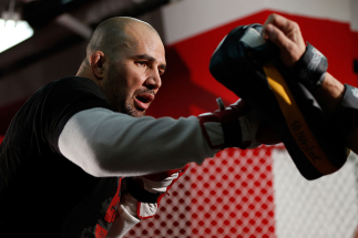 CHICAGO, IL - JANUARY 23: Glover Teixeira conducts an open workout session for media on January 23, 2013 at UFC Gym in Chicago, Illinois. (Photo by Josh Hedges/Zuffa LLC/Zuffa LLC via Getty Images)