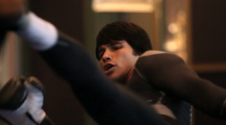 Erick Silva practices kicking at open workout