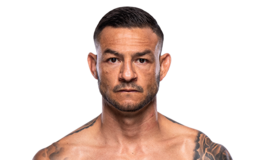 A profile photo of UFC fighter Cub Swanson in black gear