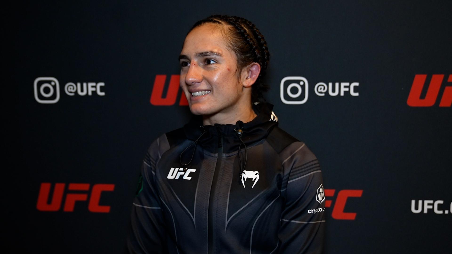 Yazmin Jauregui Post Fight Interview UFC Fight Night Thompson Vs 