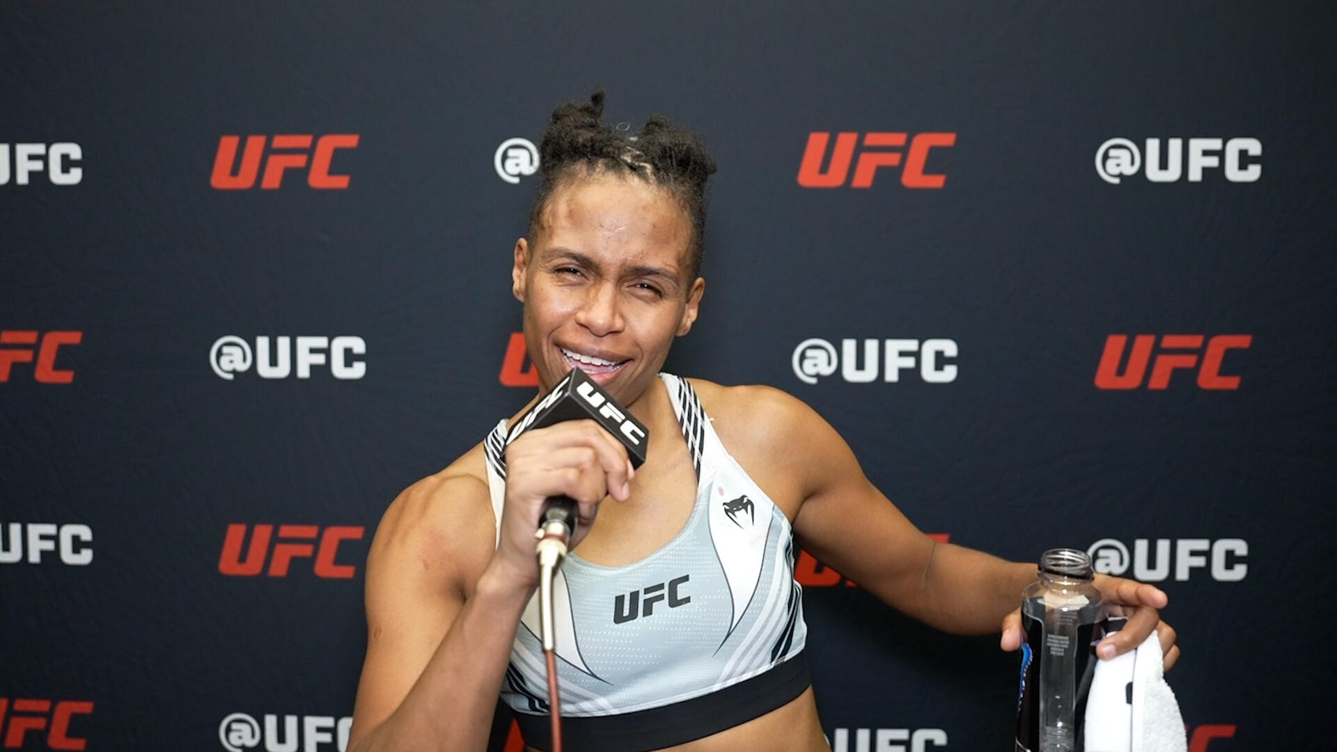 Luana Carolina PostFight Interview UFC Fight Night Strickland vs