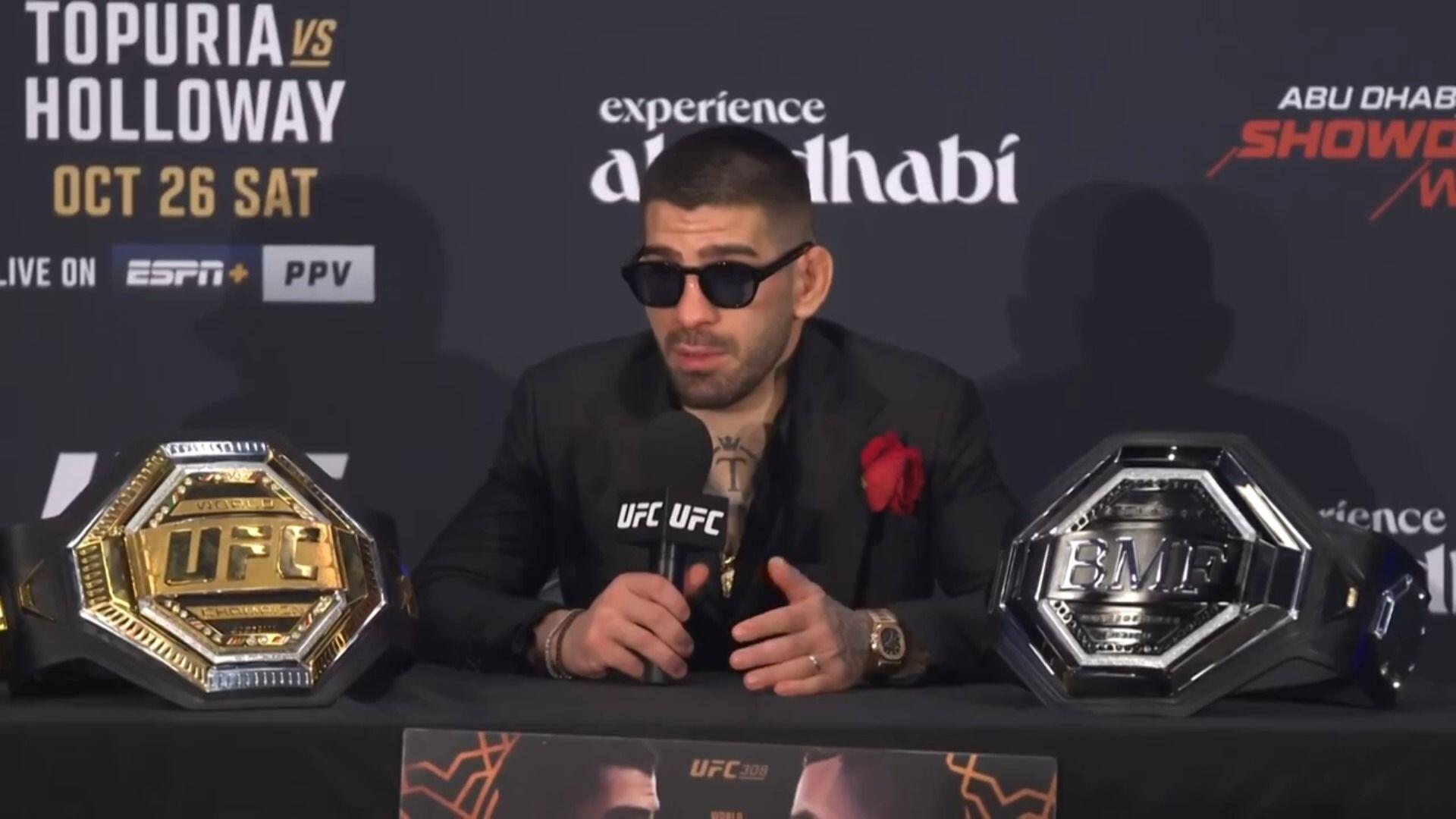 Ilia Topuria PostFight Press Conference UFC 308 UFC