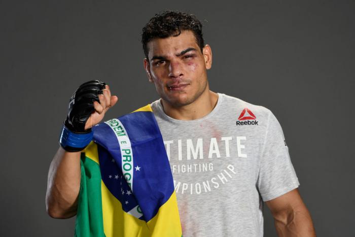 Retrato de Paulo Borrachinha após a vitória sobre Yoel Romero no UFC 241, em agosto de 2019