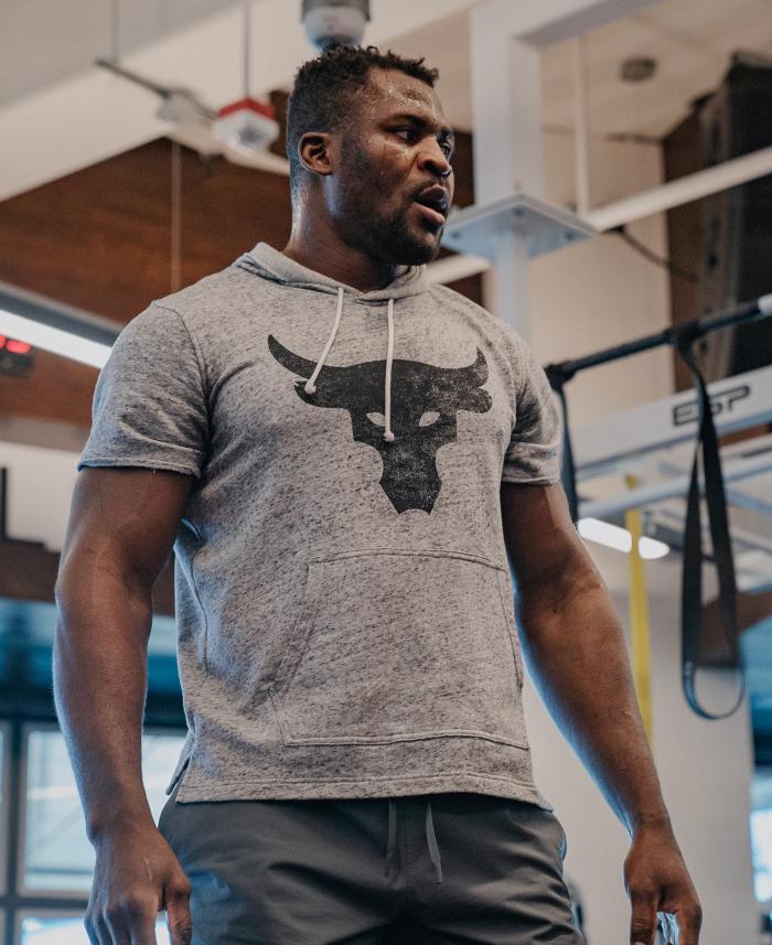 Francis Ngannou Works Out At The UFC Performance Institute on December 18, 2020.