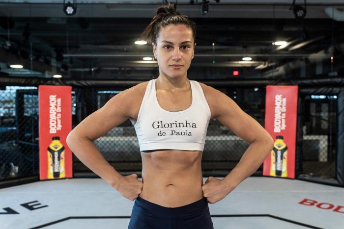 Glorinha de Paula treina no UFC Performance Institute para o UFC Vegas 21. (Foto: Juan Cardenas)