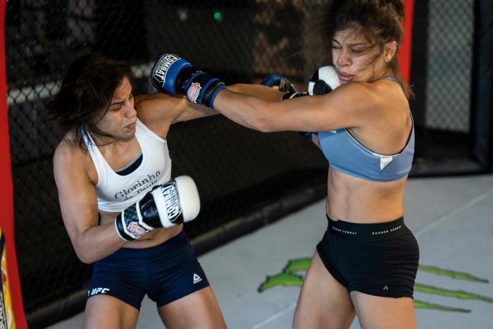 Glorinha de Paula treina no UFC Performance Institute para o UFC Vegas 21. (Foto: Juan Cardenas)