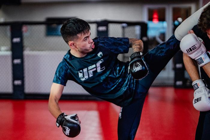 Brandon Royval trains at the UFC Performance Institute in Las Vegas, Nevada, on January 12, 2021. (Photo by Zac Pacleb/Zuffa LLC)