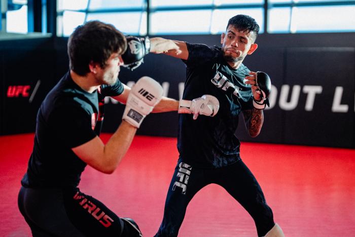 Brandon Royval trains at the UFC Performance Institute in Las Vegas, Nevada, on January 12, 2021. (Photo by Zac Pacleb/Zuffa LLC)