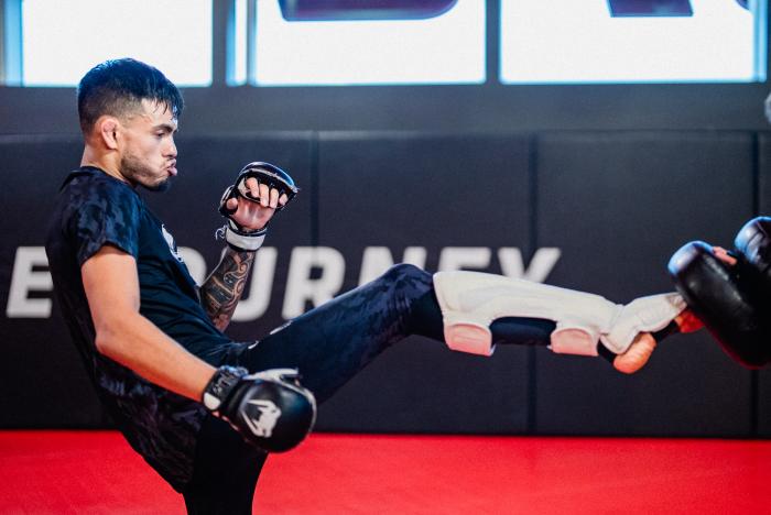 Brandon Royval trains at the UFC Performance Institute in Las Vegas, Nevada, on January 12, 2021. (Photo by Zac Pacleb/Zuffa LLC)