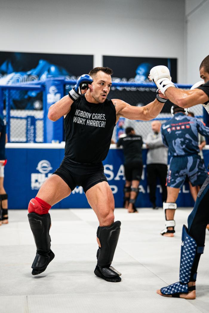 Michael Chandler trains at Sanford MMA in Deerfield Beach, FL on March 30, 2022 (Photo by Harrison Green/Zuffa LLC)