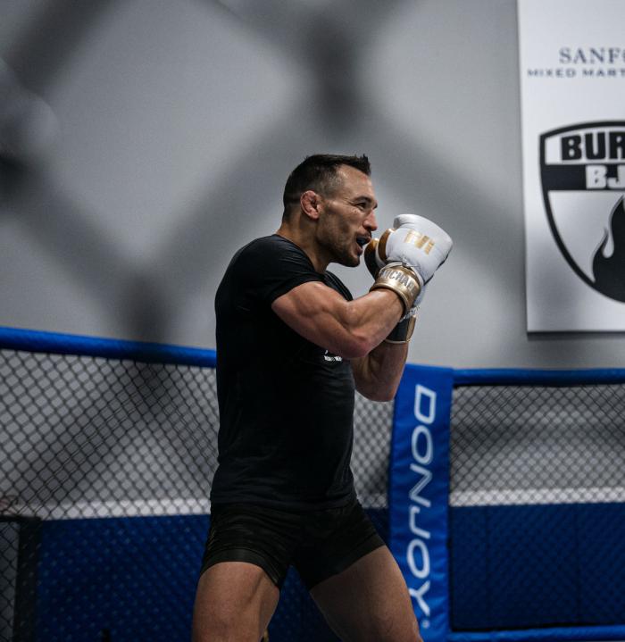 Michael Chandler trains at Sanford MMA in Deerfield Beach, FL on March 30, 2022 (Photo by Gavin Porter/Zuffa LLC)