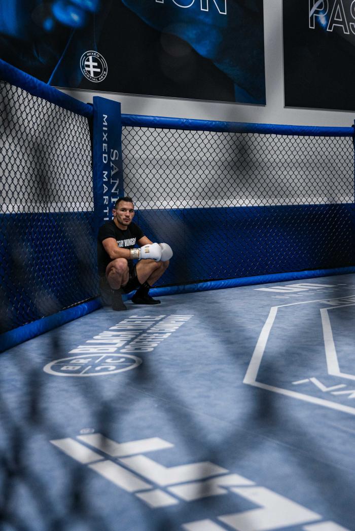 Michael Chandler trains at Sanford MMA in Deerfield Beach, FL on March 30, 2022 (Photo by Gavin Porter/Zuffa LLC)