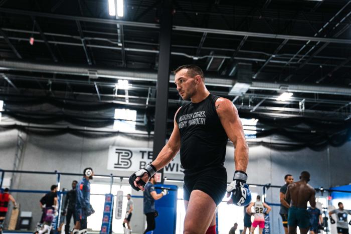 Michael Chandler trains at Sanford MMA in Deerfield Beach, FL on March 30, 2022 (Photo by Gavin Porter/Zuffa LLC)