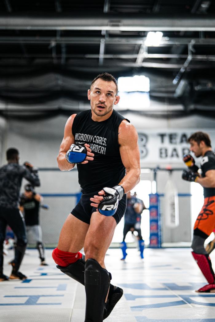 Michael Chandler trains at Sanford MMA in Deerfield Beach, FL on March 30, 2022 (Photo by Harrison Green/Zuffa LLC)