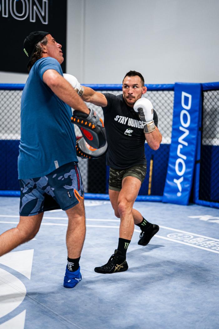 Michael Chandler trains at Sanford MMA in Deerfield Beach, FL on March 30, 2022 (Photo by Harrison Green/Zuffa LLC)