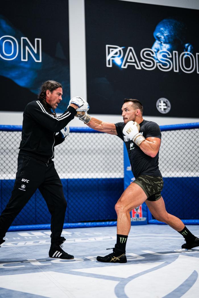 Michael Chandler trains at Sanford MMA in Deerfield Beach, FL on March 30, 2022 (Photo by Harrison Green/Zuffa LLC)