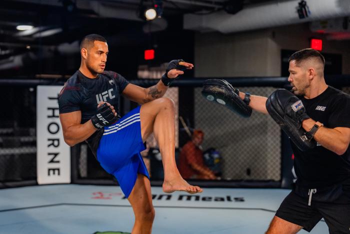 Carlos Ulberg trains at the UFC Performance Institute in Las Vegas, Nevada, on June 22, 2022. (Photo by Zac Pacleb/Zuffa LLC)