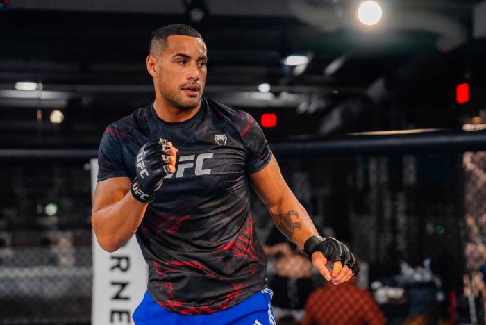 Carlos Ulberg trains at the UFC Performance Institute in Las Vegas, Nevada, on June 22, 2022. (Photo by Zac Pacleb/Zuffa LLC)