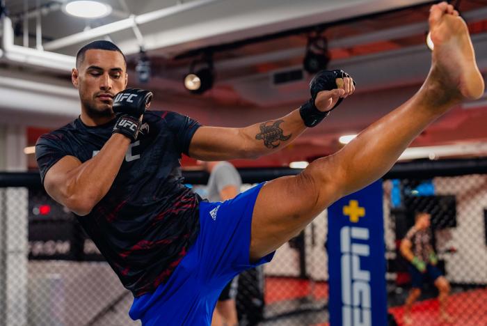 Carlos Ulberg trains at the UFC Performance Institute in Las Vegas, Nevada, on June 22, 2022. (Photo by Zac Pacleb/Zuffa LLC)