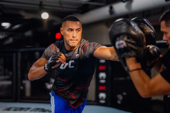 Carlos Ulberg trains at the UFC Performance Institute in Las Vegas, Nevada, on June 22, 2022. (Photo by Zac Pacleb/Zuffa LLC)