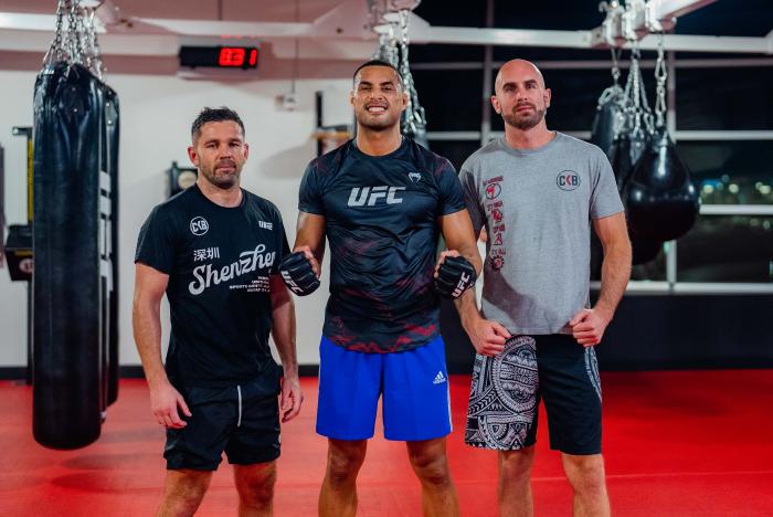 Carlos Ulberg trains at the UFC Performance Institute in Las Vegas, Nevada, on June 22, 2022. (Photo by Zac Pacleb/Zuffa LLC)