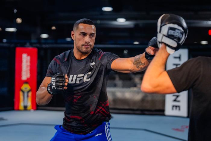 Carlos Ulberg trains at the UFC Performance Institute in Las Vegas, Nevada, on June 22, 2022. (Photo by Zac Pacleb/Zuffa LLC)