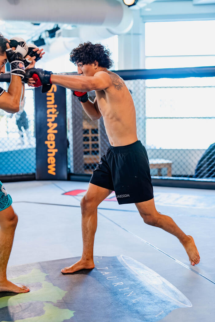 Raul Rosas Jr. training in Las Vegas, Nevada during UFC 306 fight week. (Photo by Zac Pacleb/Zuffa LLC)