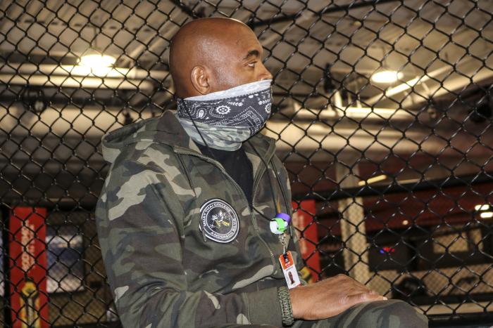 Anderson Silva training at the UFC PI during UFC Vegas 12 fight week