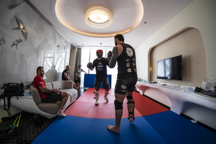 14 - Rogerio Minotouro Nogueira training during the UFC Fight Island 3