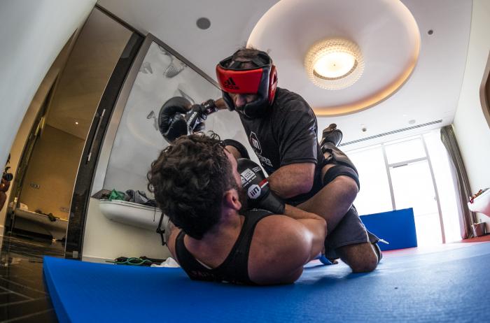 17 - Rogerio Minotouro Nogueira training during the UFC Fight Island 3