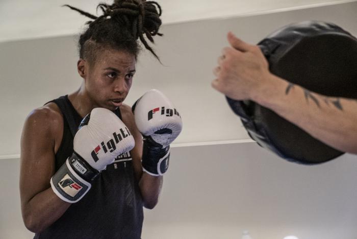 05 Luana Carolina training - UFC Fight Island 2