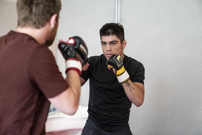 08 - John Castaneda training during UFC Fight Island 3