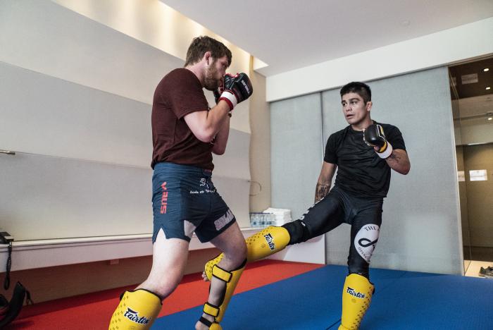 13 - John Castaneda training during UFC Fight Island 3