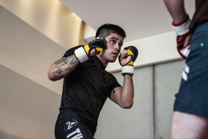 14 - John Castaneda training during UFC Fight Island 3
