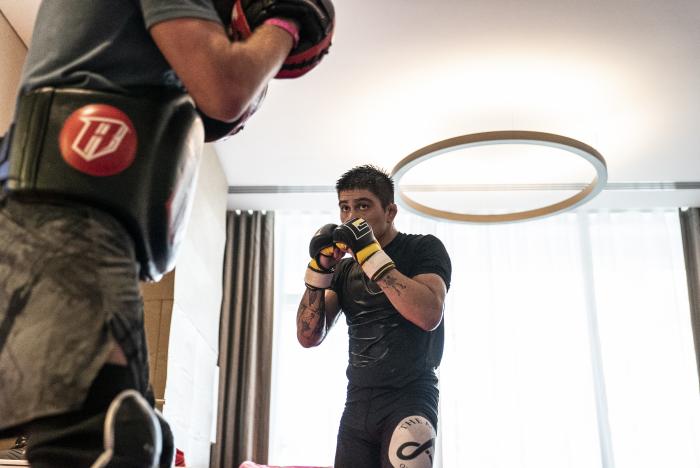 17 - John Castaneda training during UFC Fight Island 3