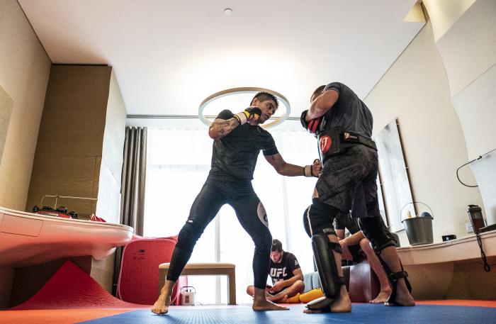 18 - John Castaneda training during UFC Fight Island 3