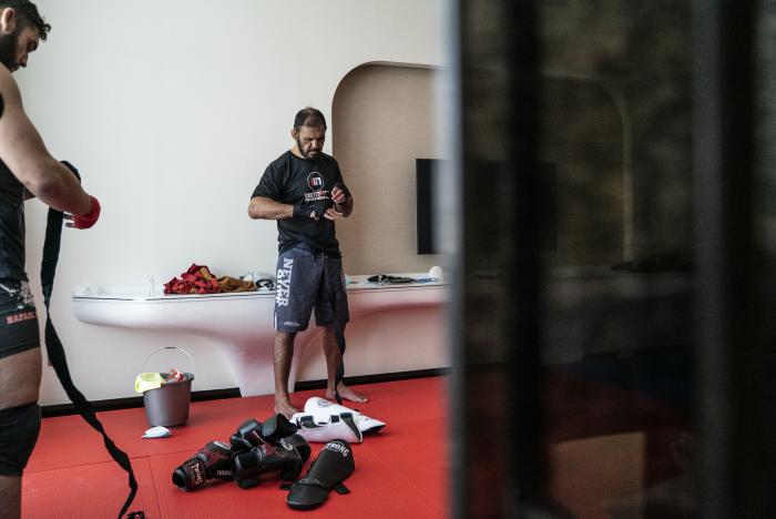 11 - Rogerio Minotouro Nogueira training during the UFC Fight Island 3