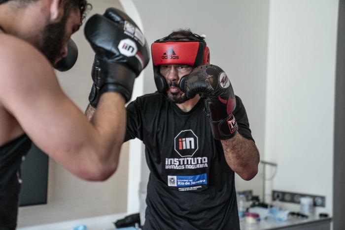 13 - Rogerio Minotouro Nogueira training during the UFC Fight Island 3