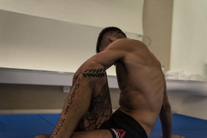 01 - UFC Lightweight Joel Alvarez training during UFC Fight Island 2 fight week