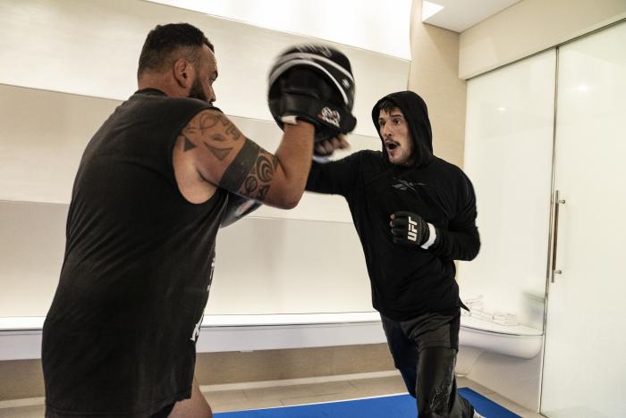 06 - UFC Lightweight Joel Alvarez training during UFC Fight Island 2 fight week