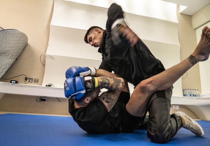 09 - UFC Lightweight Joel Alvarez training during UFC Fight Island 2 fight week